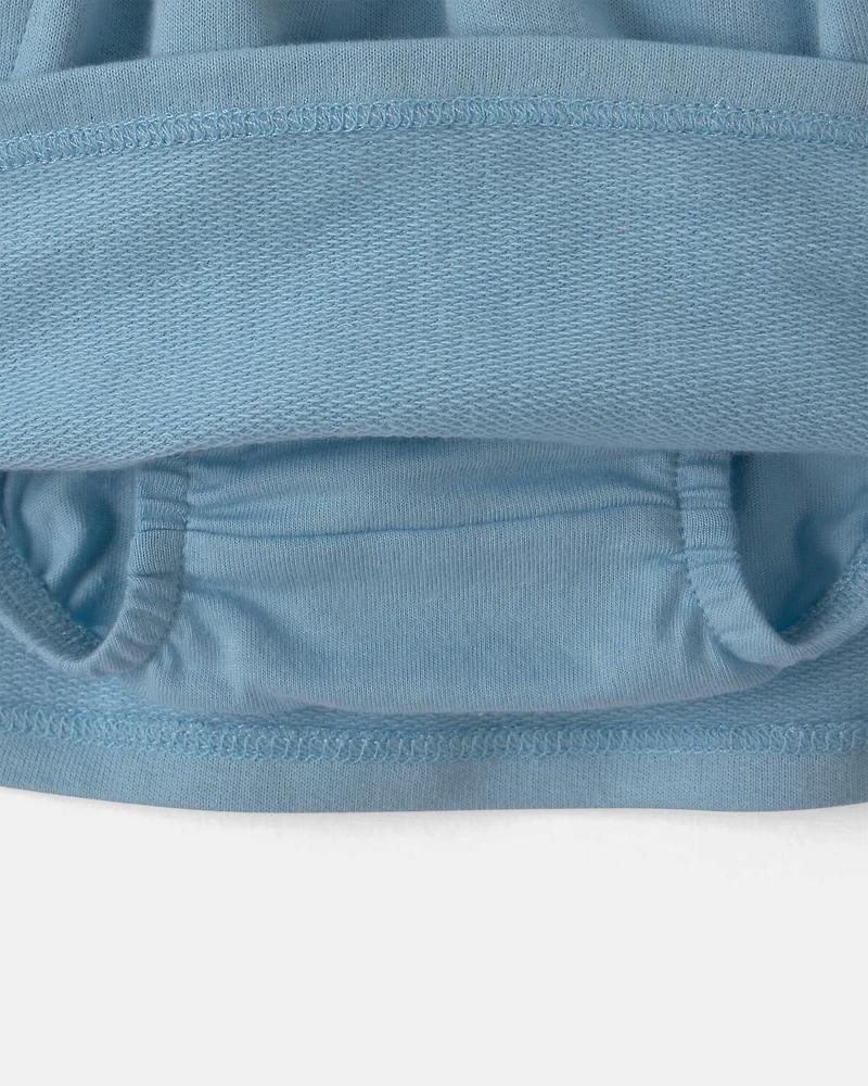 Baby Girl French Terry Skort - Blue