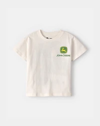 Toddler Boy John Deere Graphic Tee - Cream