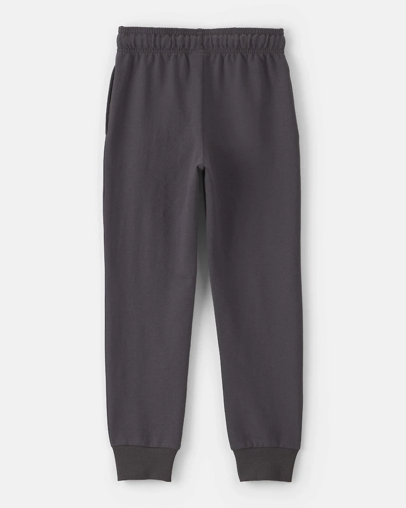 Boys French Terry Joggers - Dark Grey