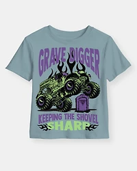 Boys Monster Jam™ Grave Digger Short-Sleeve Graphic Tee - Blue