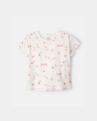 Girls 'Love' Top - Ivory