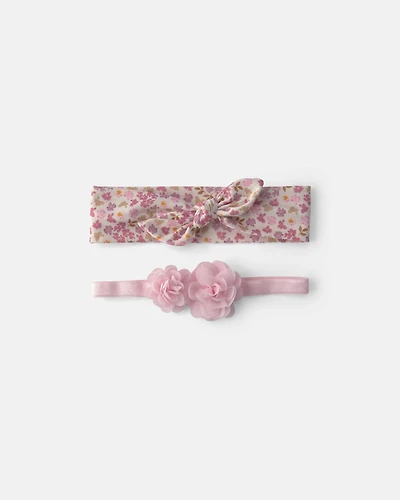 Baby Girl 2-Pack Floral Headwraps