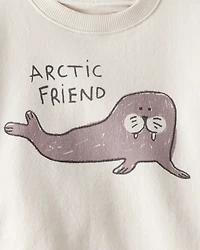 Toddler 2-Piece Set Made with Organic Cotton in Artic Friends Print