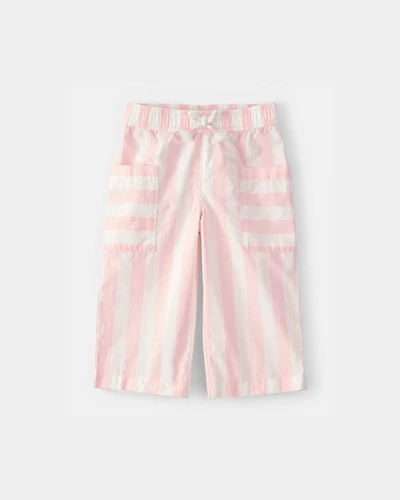 Baby Girl Striped Pants - Pink/Ivory