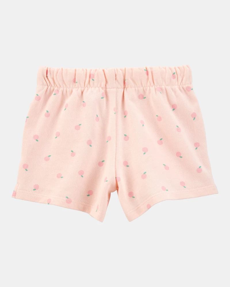 Toddler Girl Pull-On French Terry Shorts - Pink