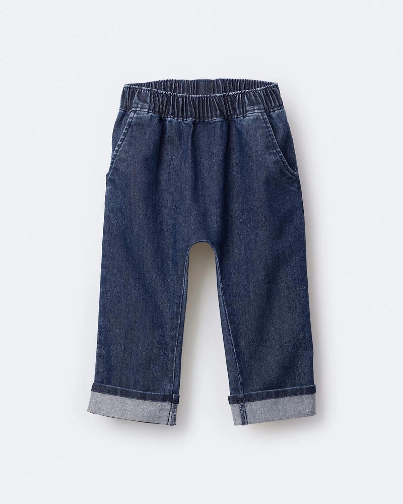 Toddler Playground Pant in Denim - Blue