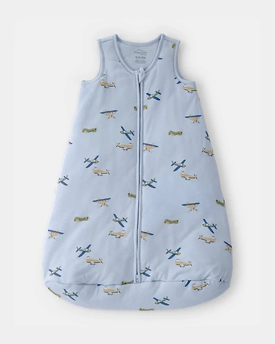 Baby Boy Plane 2-Way Zip PurelySoft Wearable Blanket - Blue