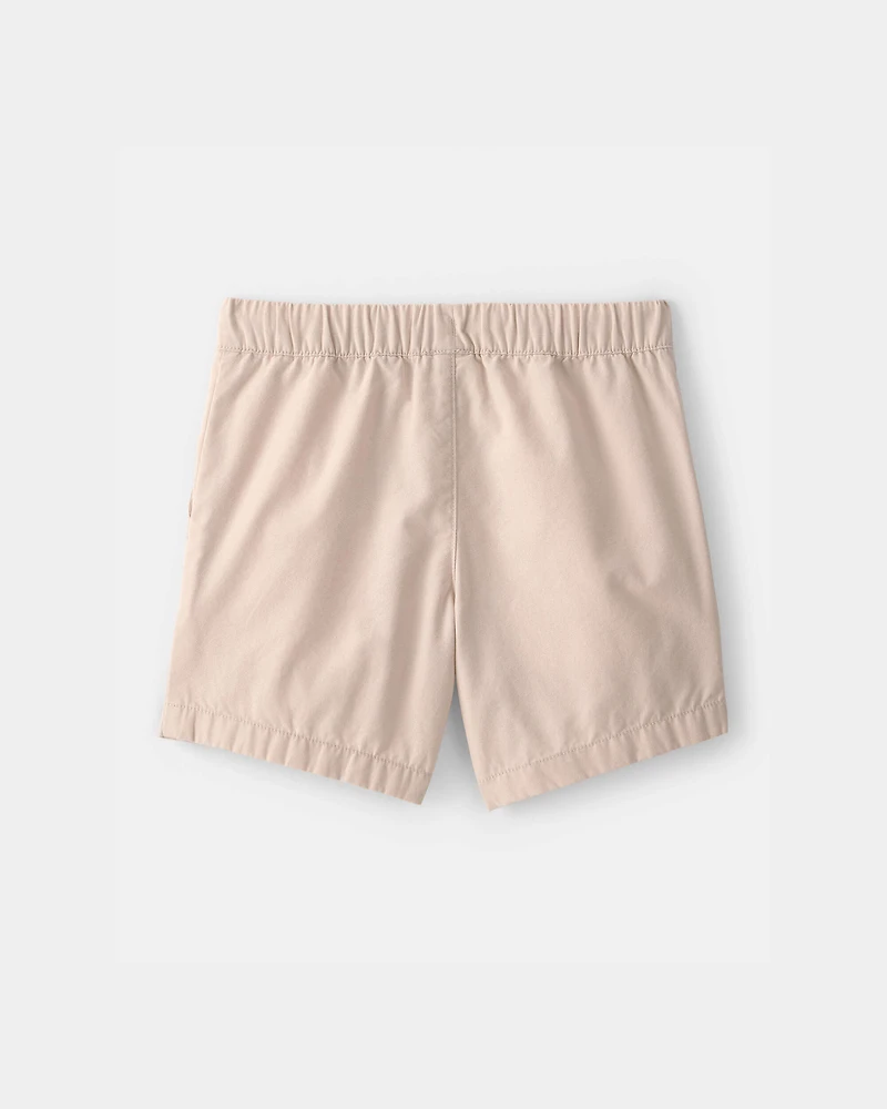 Toddler Boy Canvas Shorts - Khaki