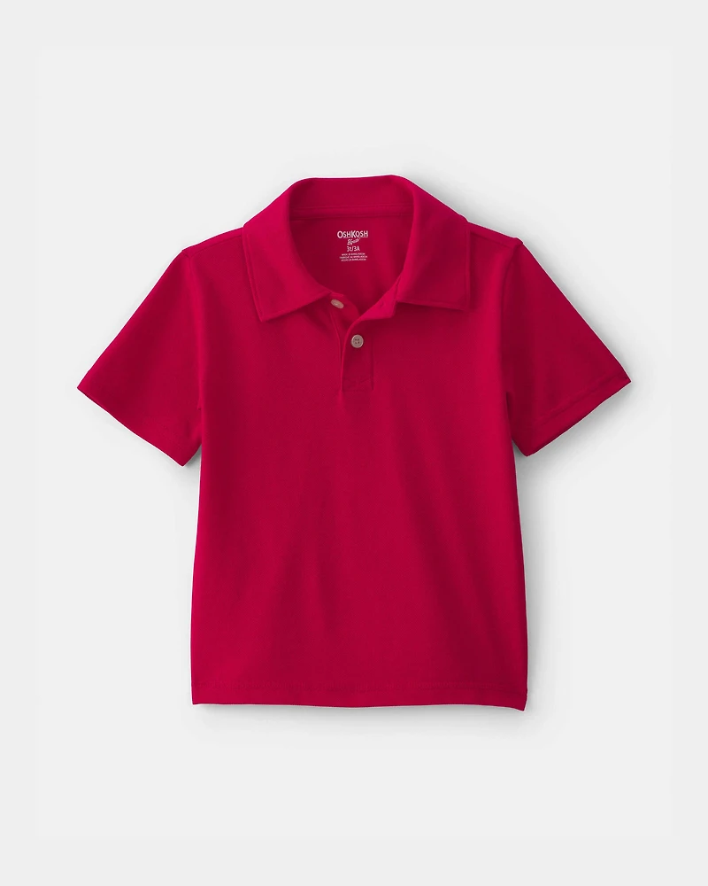 Toddler Boy -Pack Uniform Piqué Polo Shirts