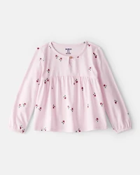 Toddler Girl Floral Top - Pink