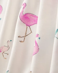 Baby Girl 2-Pack Flamingo PurelySoft Long-Sleeve Multipack Bodysuits - Pink/Ivory