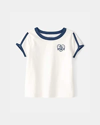 Toddler Girl 'Club Sporty' Top - Ivory