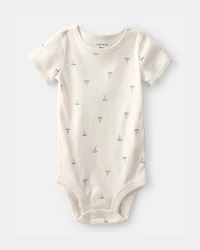 Baby 2-Piece Sailboat Overall Set - Green/Ivory