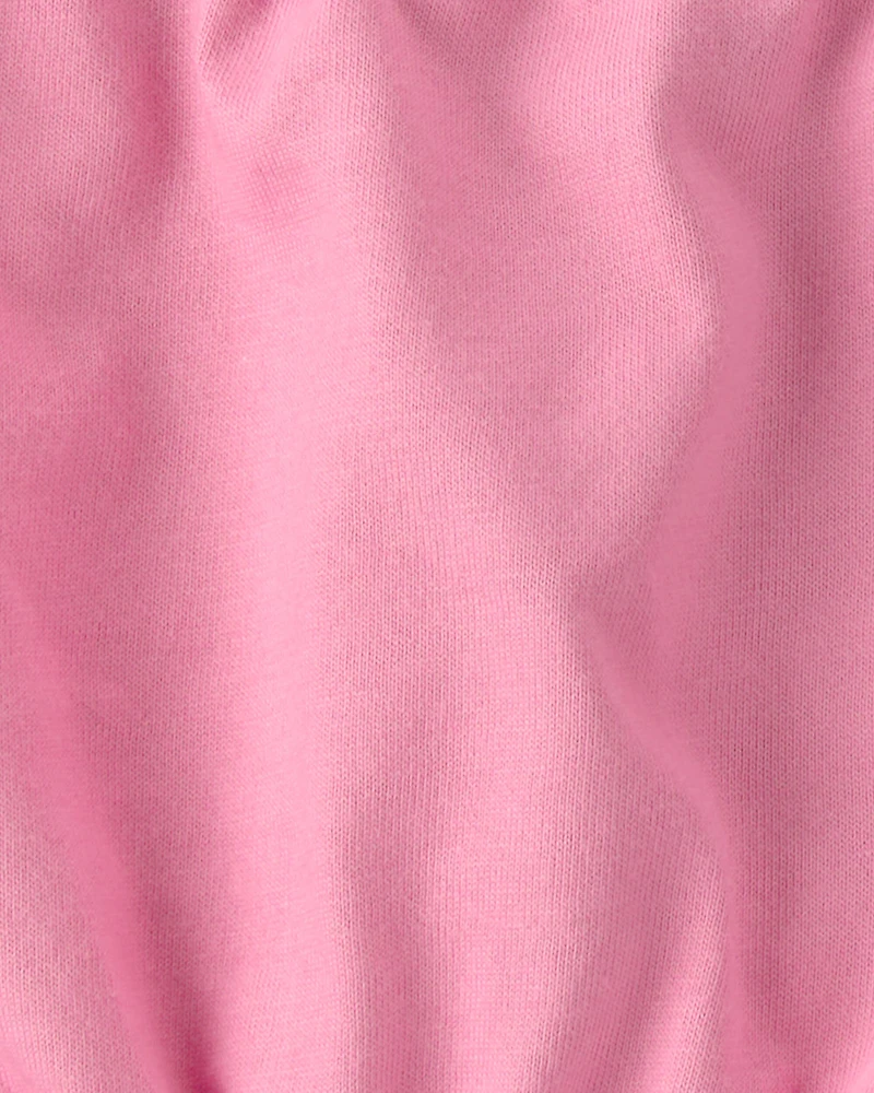 Baby Girl 2-Piece Floral Short-Sleeve Bodysuit & Short Set - Pink/White