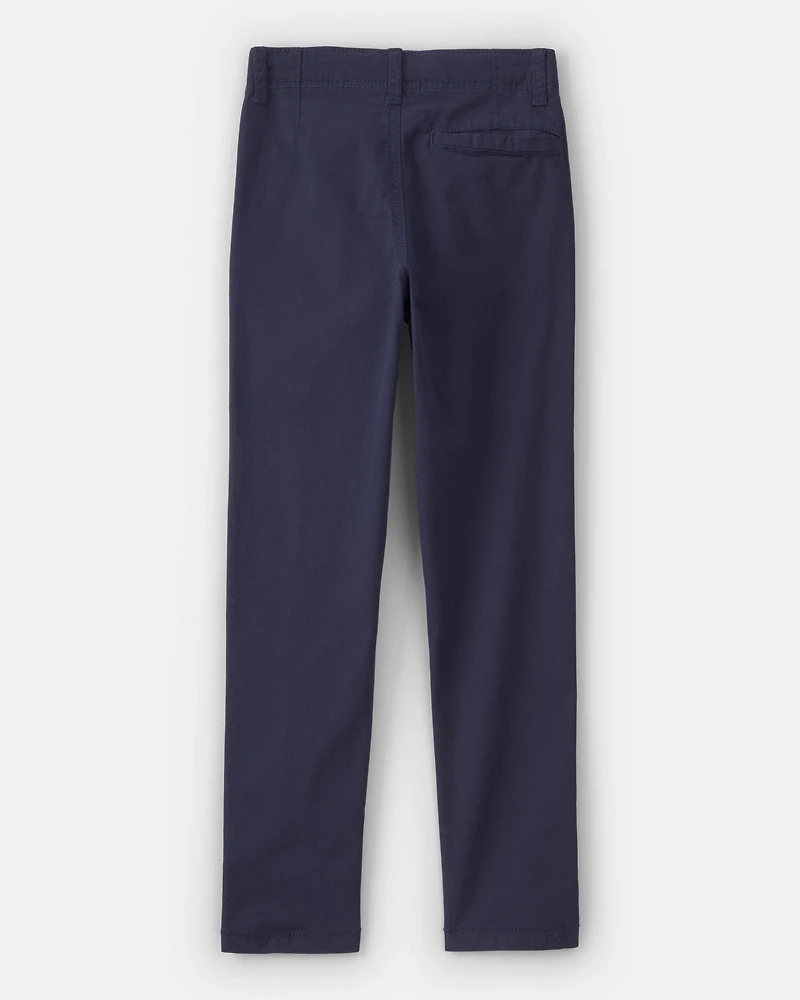 Boys Slim Fit Tapered Chino Pants