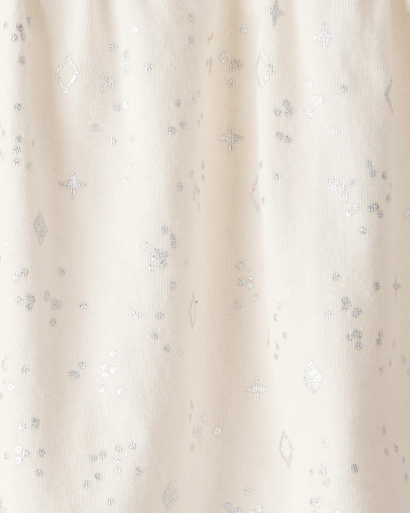 Baby Girl Sparkle Top - Ivory