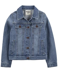 Girls Denim Jacket - Medium Wash