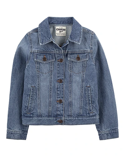 Girls Denim Jacket - Medium Wash