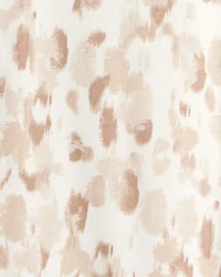 Girls Floral Short-Sleeve French Terry Jumpsuit