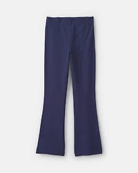 Girls Pull-On Stretch Flare Leggings - Navy Blue