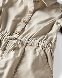 Toddler Romper Made With Organic Cotton Linen