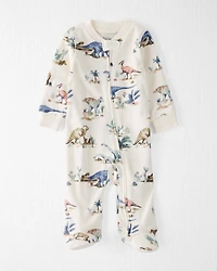 Baby Dinosaur Print Organic Cotton Sleep & Play Pajamas