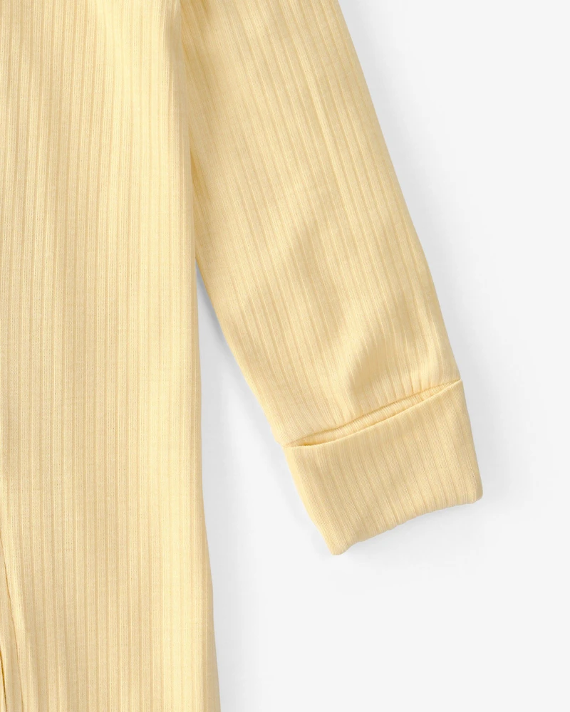 Baby 2-Way Zip PurelySoft Sleep & Play Pajama - Yellow