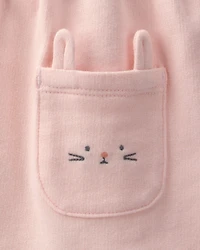 Baby Girl 2-Piece Easter Bunny Jumper Set - Pink/Ivory
