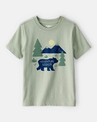 Toddler Boy Adventure Seeker Short-Sleeve Graphic Tee - Green