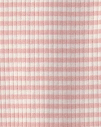 Baby Girl Striped Sleeveless Romper - Pink