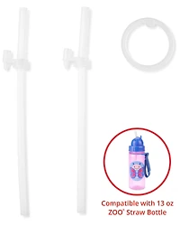 Zoo Straw Bottle (13 oz) Extra Straws - 2-Pack