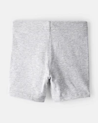 Toddler Girl 2-Pack Tumbling Shorts - Grey/Navy