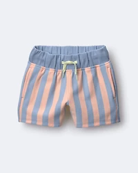 Toddler City Park™ Short in Stripes - Blue/Pink