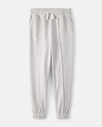 Boys French Terry Joggers - Heather Grey