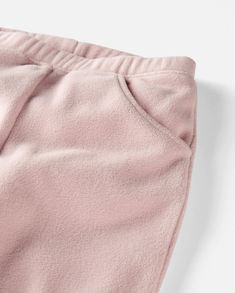 Toddler Girl 2-Piece Recycled Microfleece Set - Pink