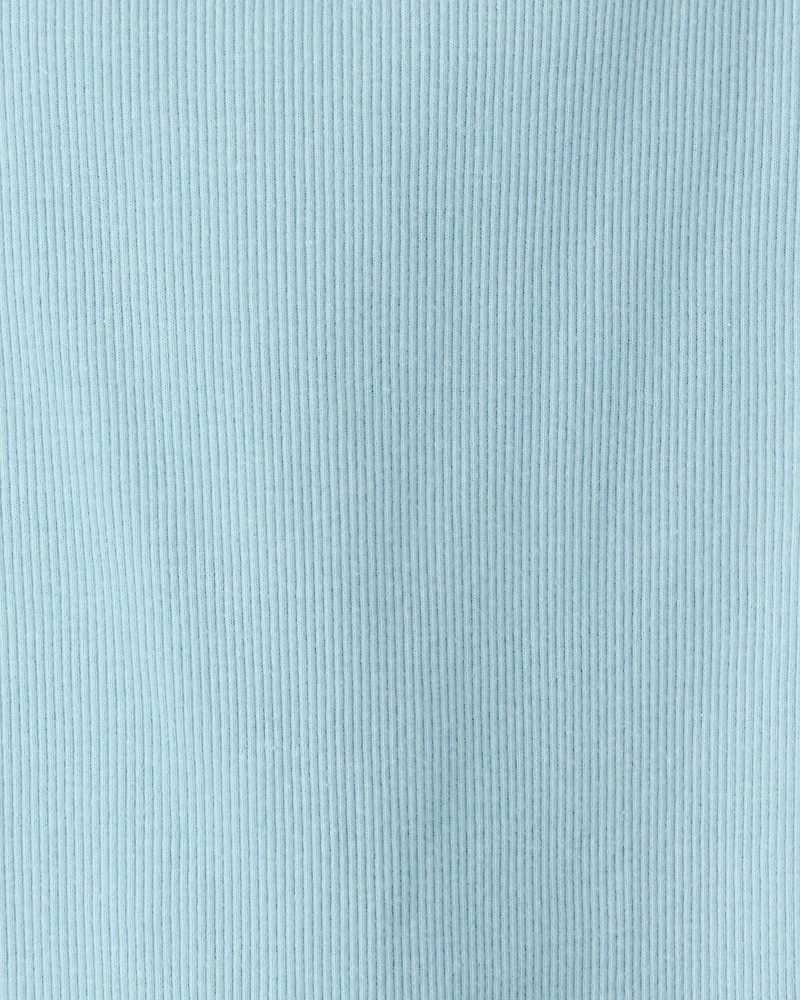 Girls Rib Top - Blue
