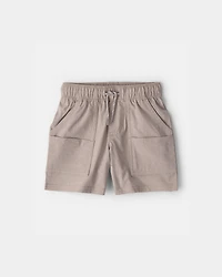 Baby Boy Woven Pocket Shorts - Taupe