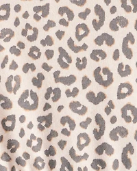 Baby Girl Leopard Print Long-Sleeve Dress - Brown