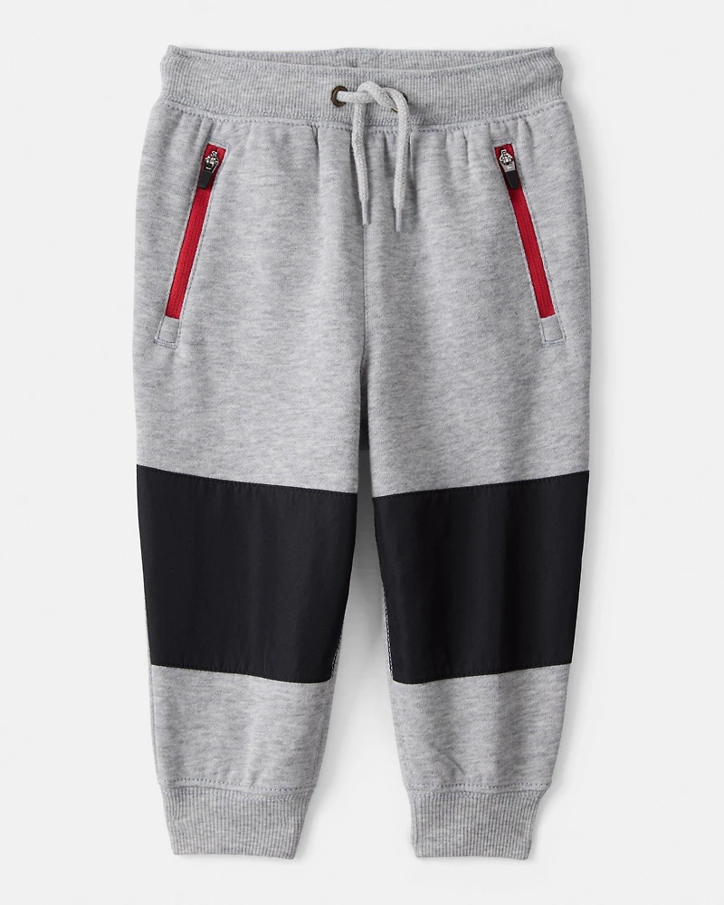 Baby Boy Fleece Joggers - Grey