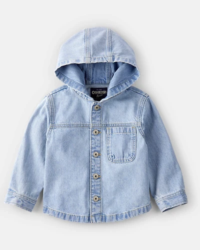 Toddler Boy Denim Fashion Jacket - Rain Wash