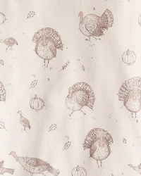 Kid Organic Cotton Pajamas in Turkey Trot Print