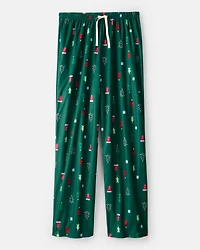Adult Christmas Trees Loose Fit Pajama Pants - Green