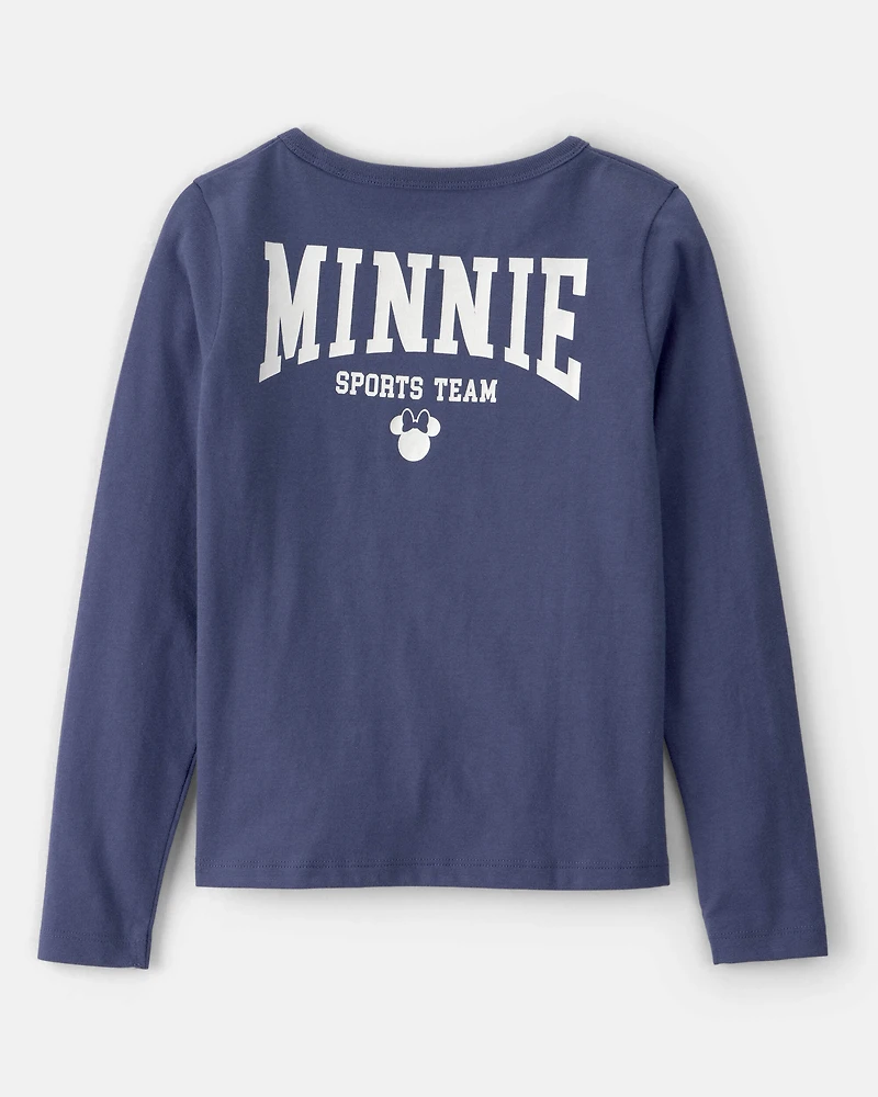 Girls Disney© Minnie Mouse Long-Sleeve Top - Navy