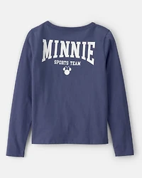 Girls Disney© Minnie Mouse Long-Sleeve Top - Navy
