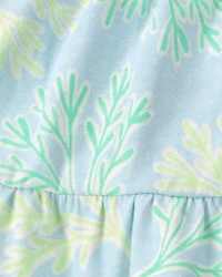 Baby Girl 2-Piece Coral Reef Top & Skirt Set - Blue/Green