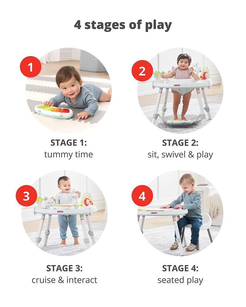Silver Lining Cloud Baby's View 3-Stage Activity Center