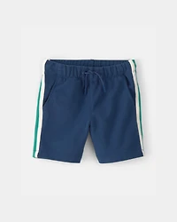Toddler Boy Striped French Terry Shorts - Blue/Green
