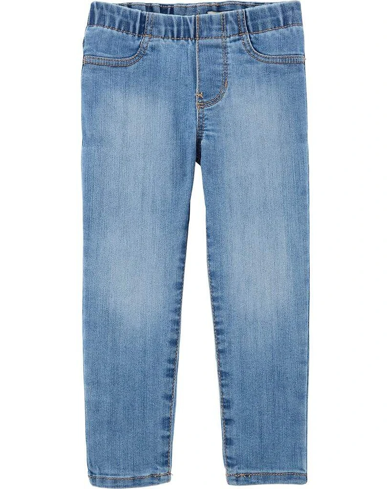 Toddler Girl Medium Wash Elastic-Waist Jeggings
