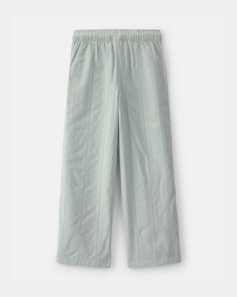 Girls Pull-On Pants - Green