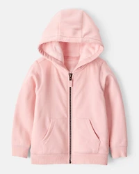 Toddler Girl 2-Piece DayDream Fleece Hooded Zip-Up Jacket & Joggers Set - Pink